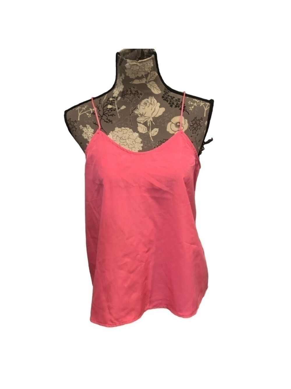 NO BOUNDARIES Hot Pink Spaghetti Strap Tank Barbiecore size medium 7/9